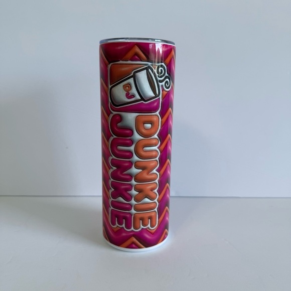 Dunkie Junkie 20oz Skinny Tumbler with Zigzag Pattern - Picture 2 of 4